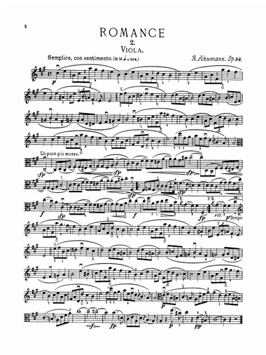 Schumann: Three Romances, Op. 94