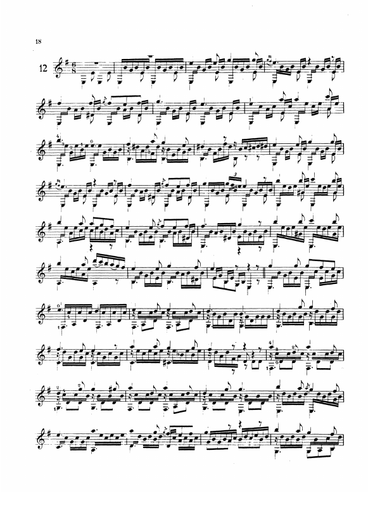 Sor: Twelve Etudes, Op. 29
