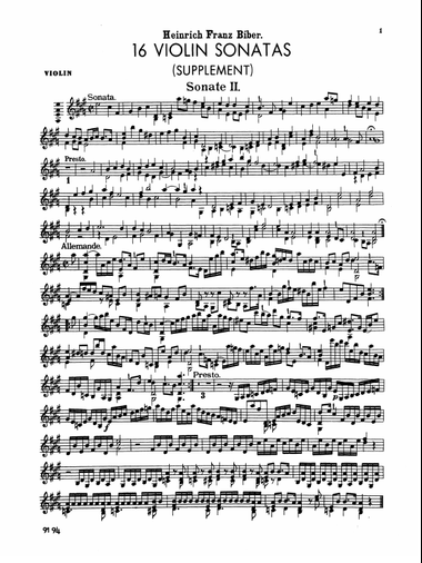 Biber: 16 Violin Sonatas, Volume II