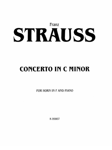 Strauss: Concerto in C Minor, Op. 8