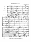 Divertimento: Score