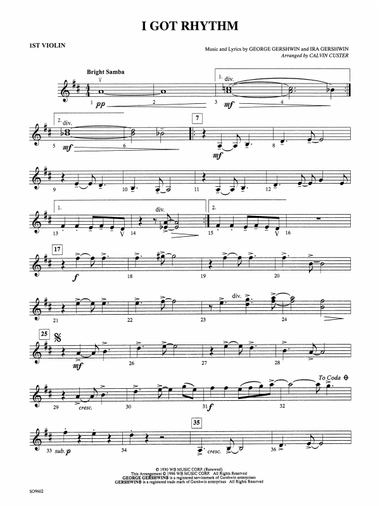 I Got Rhythm: 1st Violin