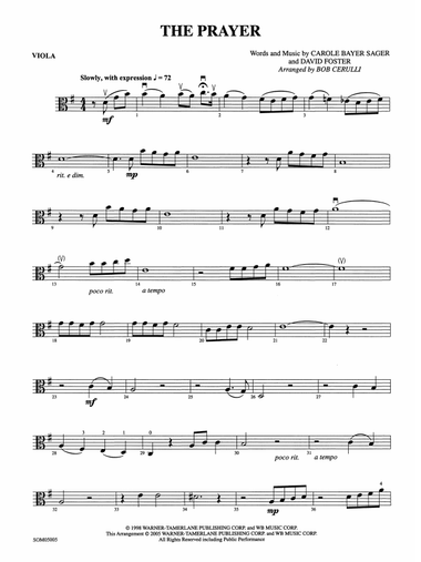 The Prayer: Viola