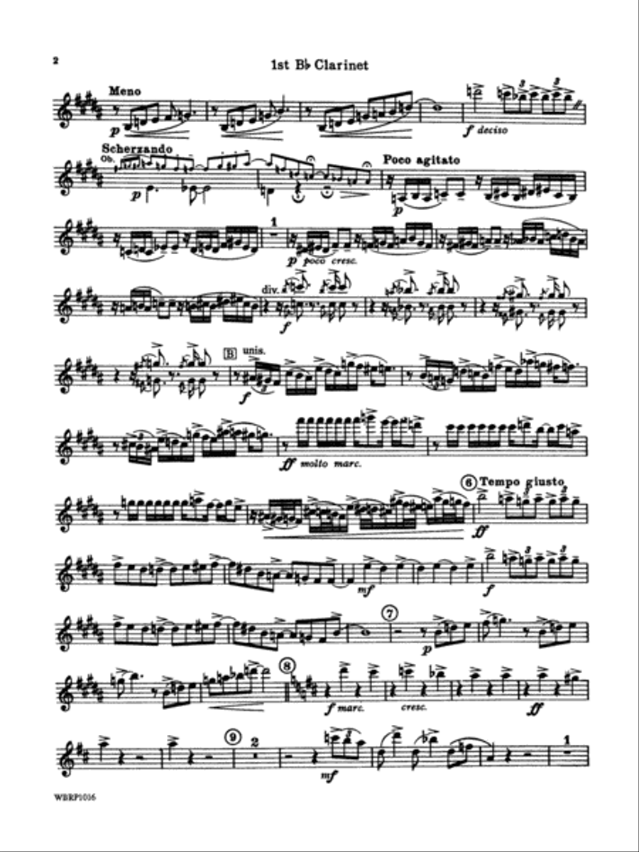 Rhapsody in Blue: 1st B-flat Clarinet Concert Band scores gallery preview page 2