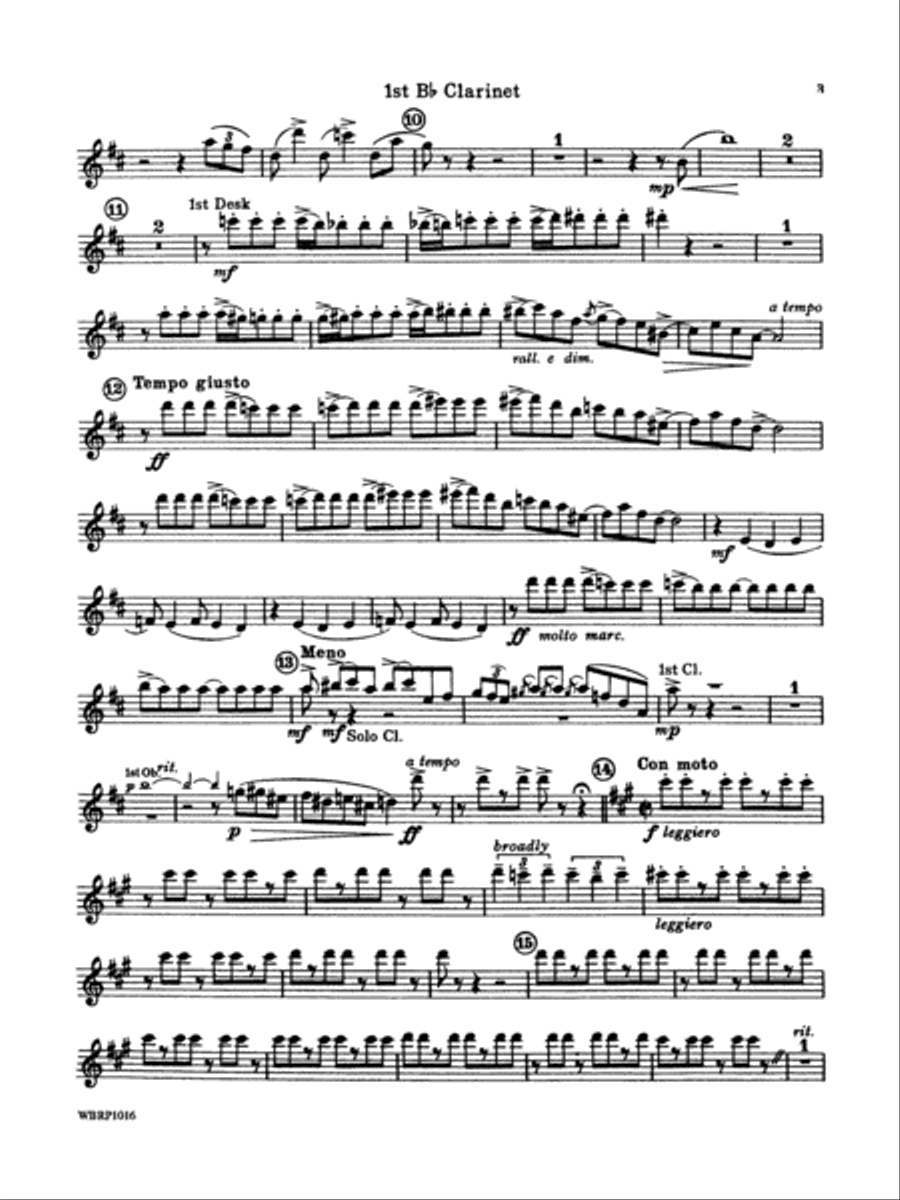 Rhapsody in Blue: 1st B-flat Clarinet Concert Band scores gallery preview page 3
