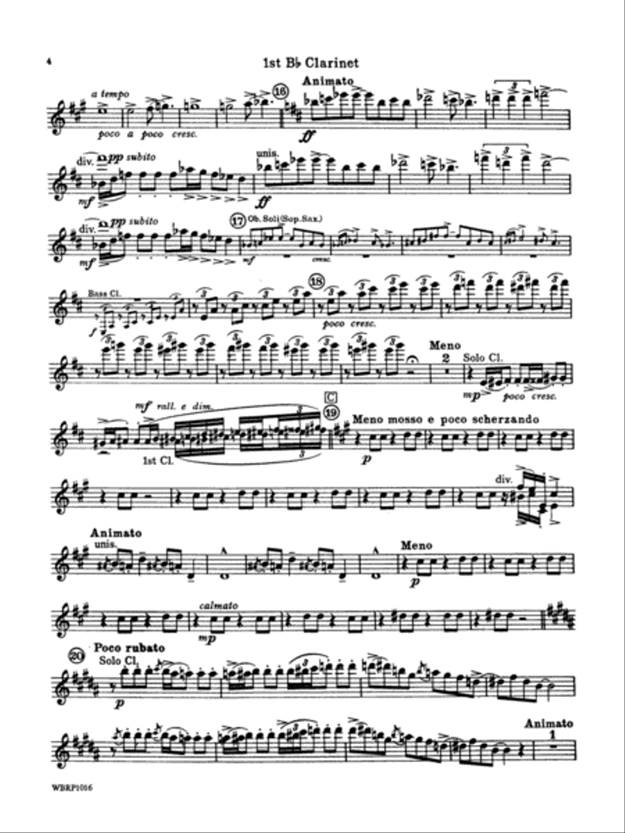 Rhapsody in Blue: 1st B-flat Clarinet Concert Band scores gallery preview page 4