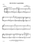 My Funny Valentine: Piano Accompaniment