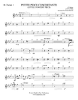 Petite Piece Concertante (Little Concert Piece) (Solo Cornet and Concert Band): 1st B-flat Clarinet