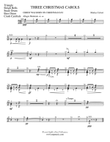 Three Christmas Carols: 1st Percussion