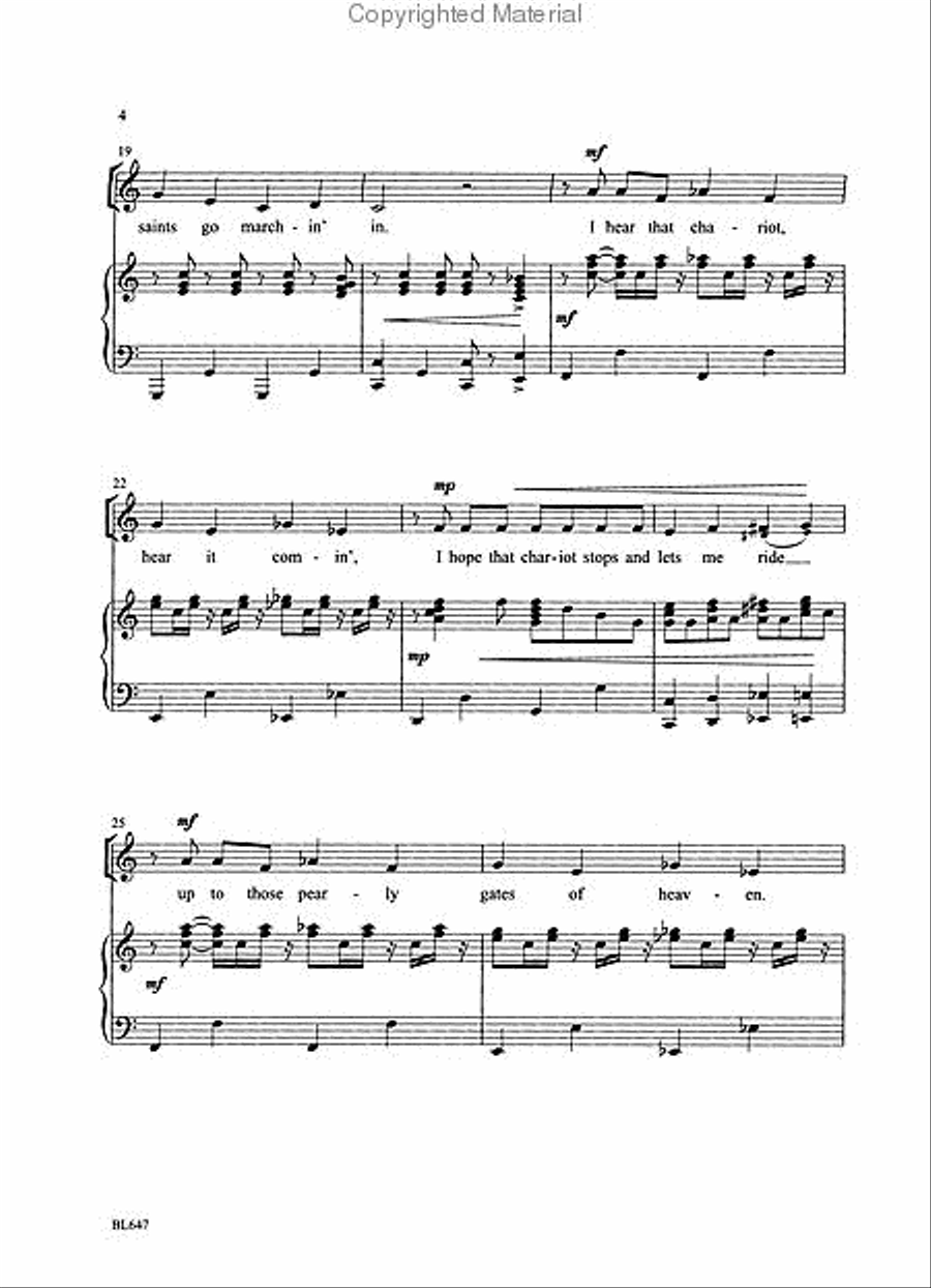 Marchin' With the Saints Marchin' With the Saints Choir scores gallery preview page 3