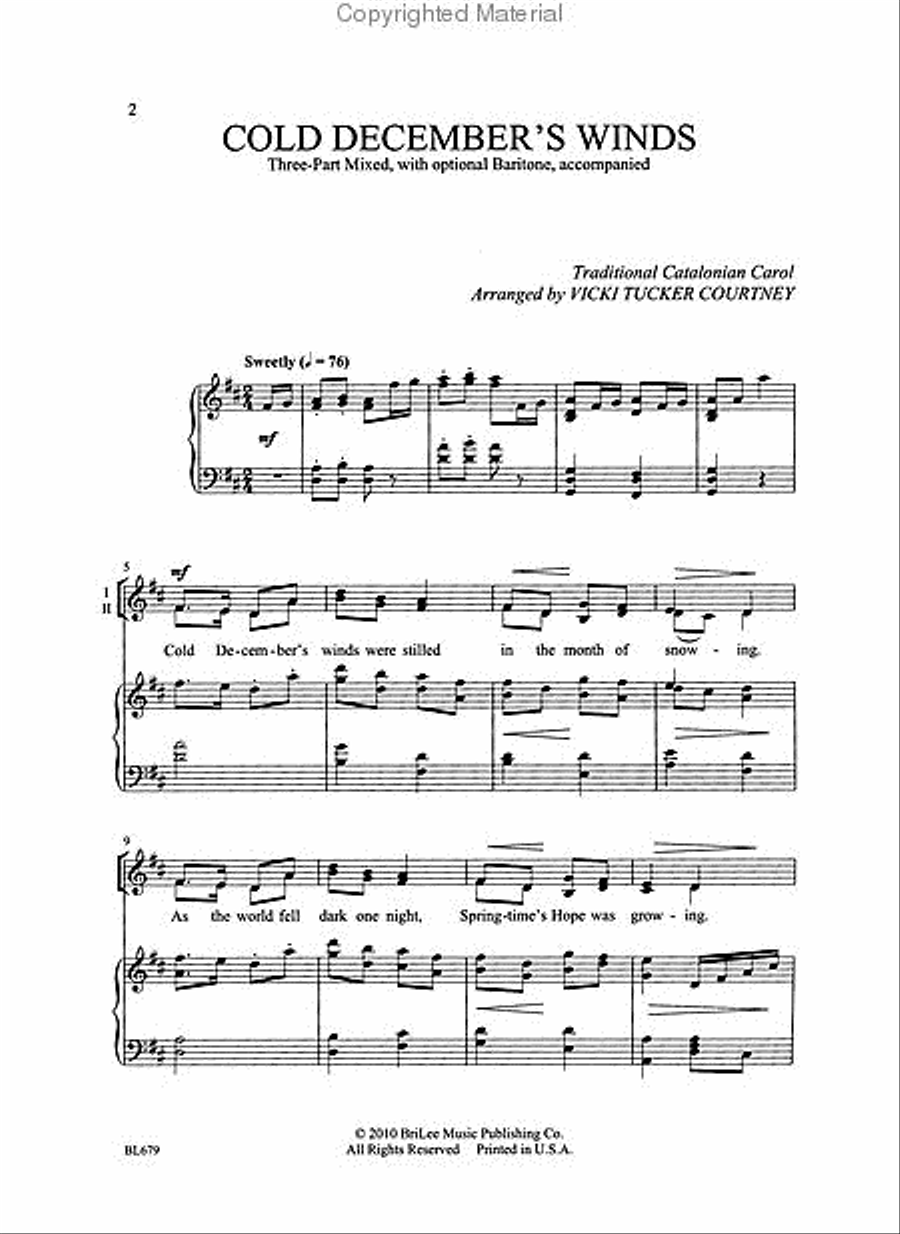 Cold December's Winds Cold December's Winds 3-Part scores gallery preview page 3