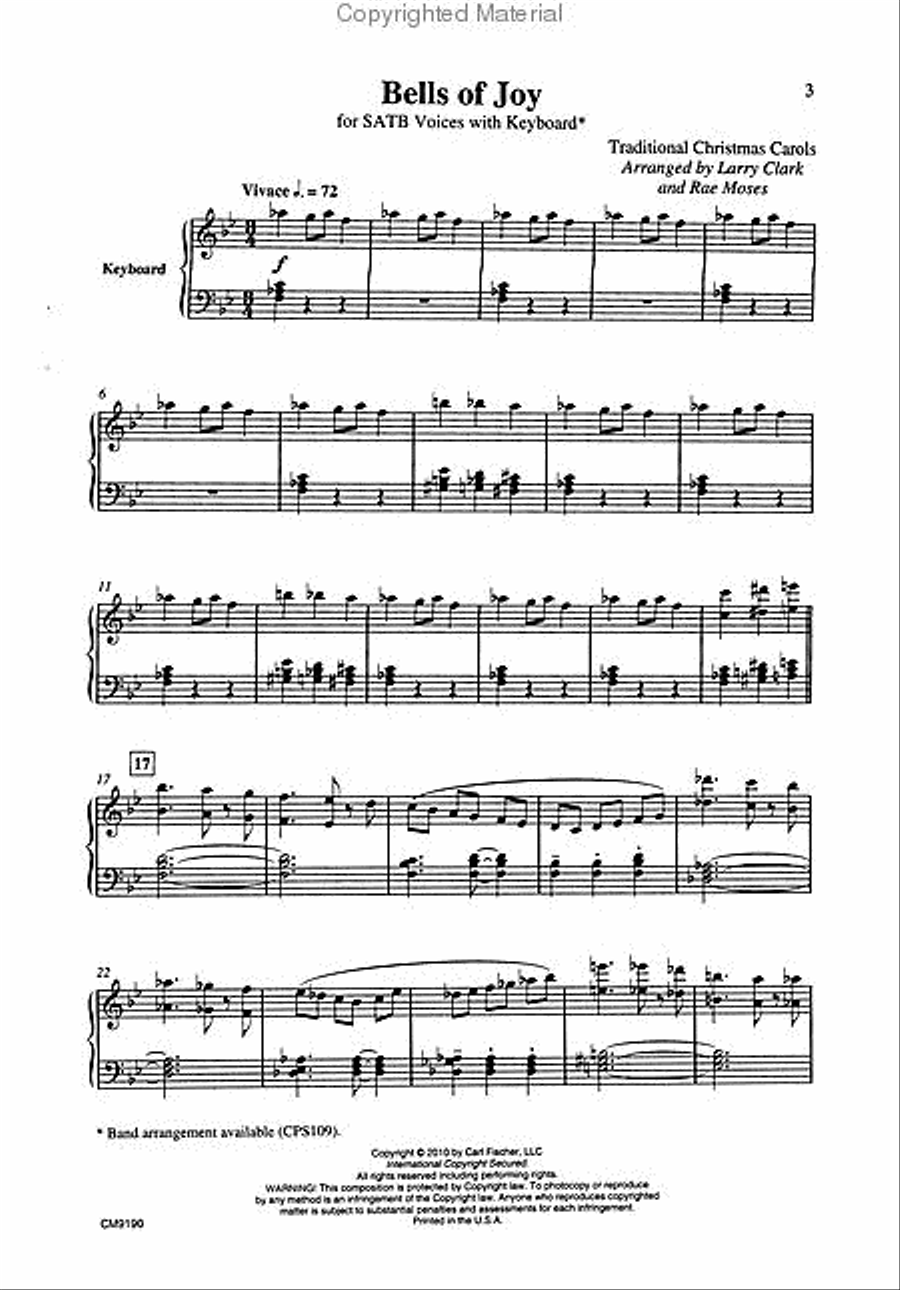 Bells of Joy Bells of Joy 4-Part scores gallery preview page 2