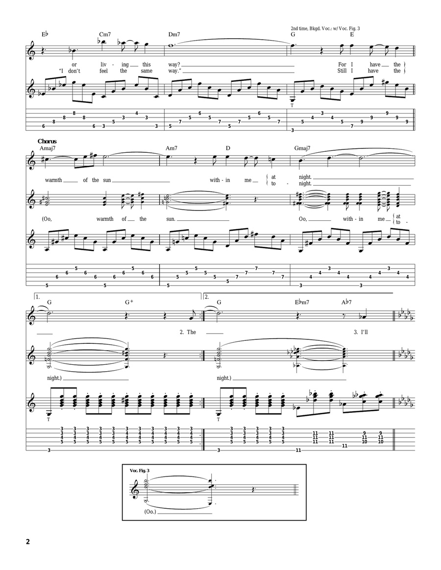 The Warmth Of The Sun The Warmth Of The Sun Acoustic Guitar scores gallery preview page 2