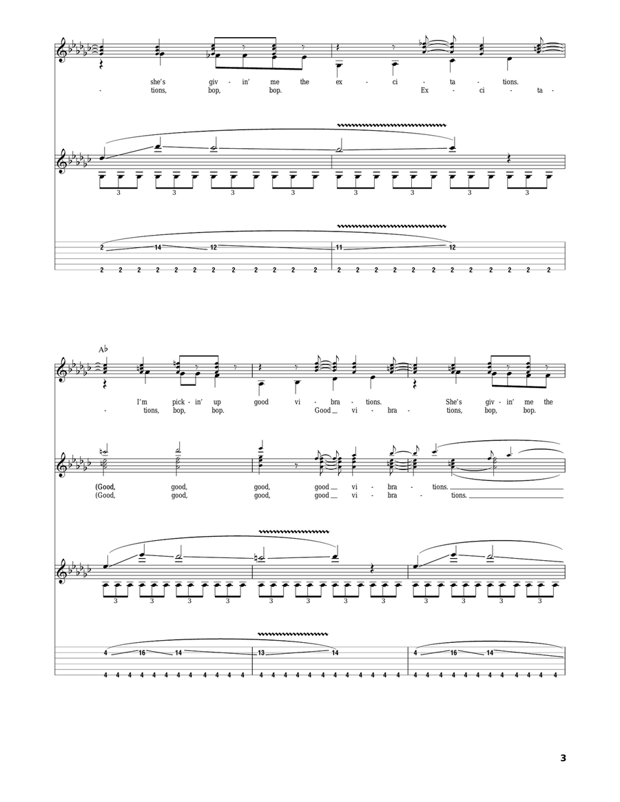 Good Vibrations Good Vibrations Acoustic Guitar scores gallery preview page 3