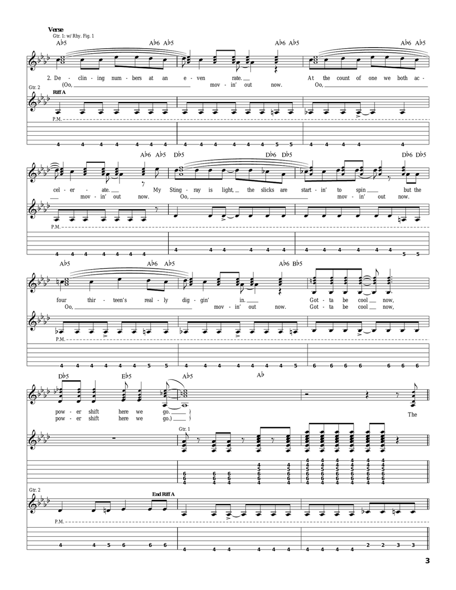 Shut Down Shut Down Acoustic Guitar scores gallery preview page 3