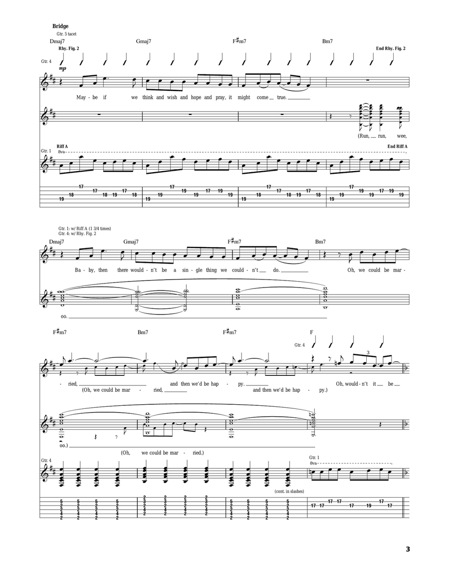 Wouldn't It Be Nice Acoustic Guitar scores gallery preview page 3
