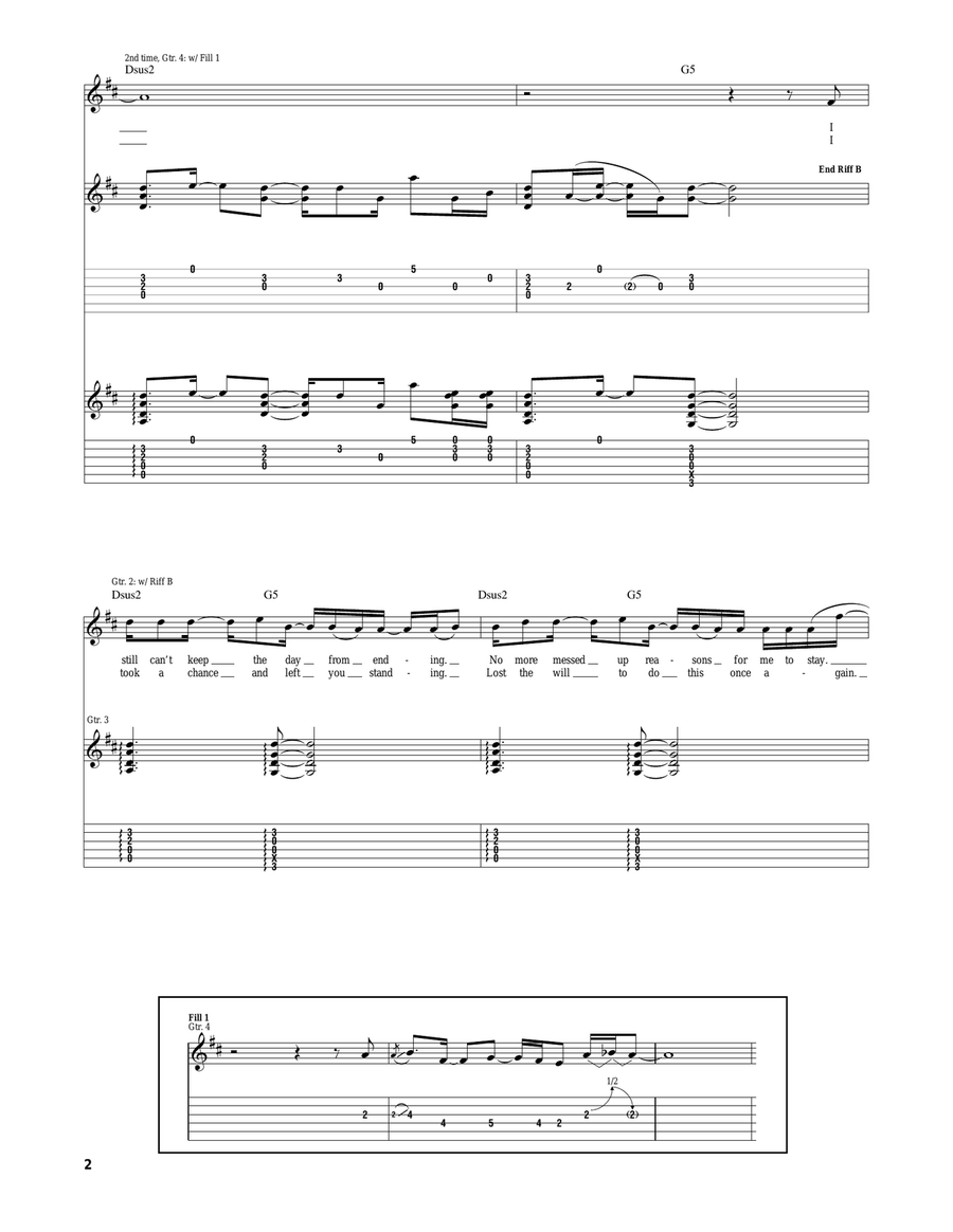 Wasting My Time Wasting My Time Acoustic Guitar scores gallery preview page 2