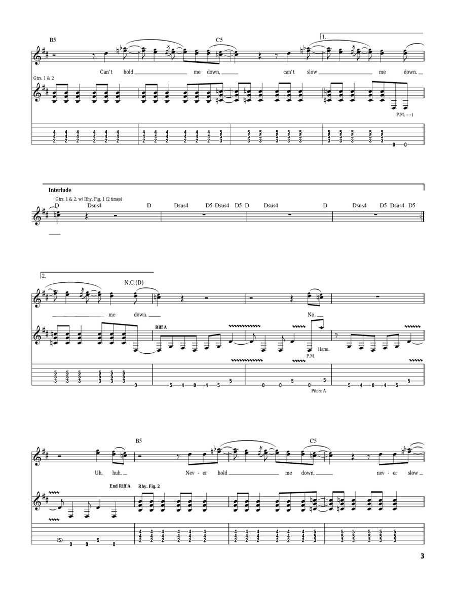 Slow Me Down Slow Me Down Acoustic Guitar scores gallery preview page 3