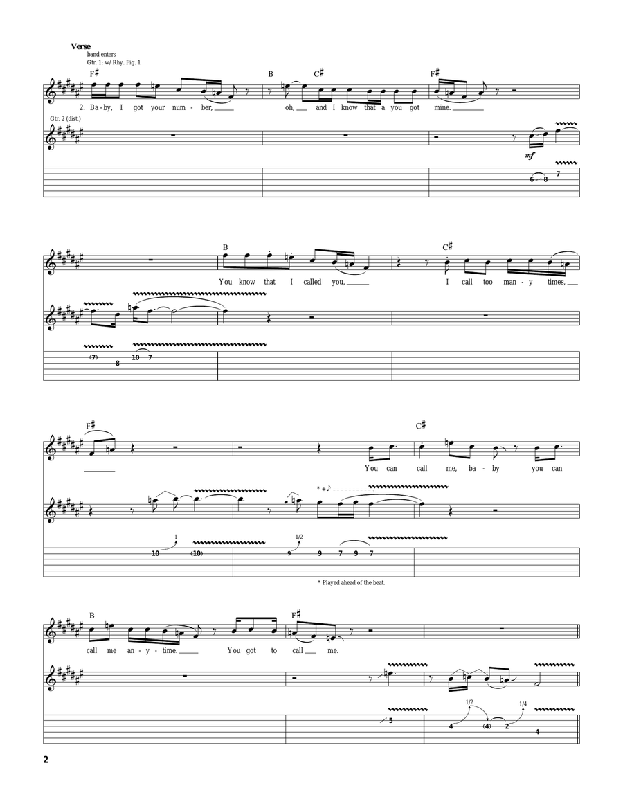Give Me One Reason Give Me One Reason Acoustic Guitar scores gallery preview page 2