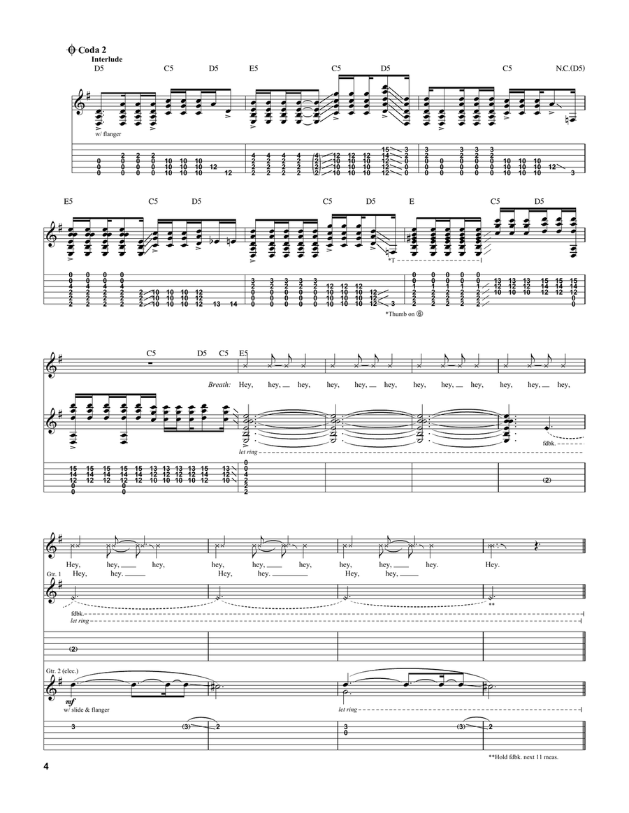 Aenima Aenima Electric Guitar scores gallery preview page 4