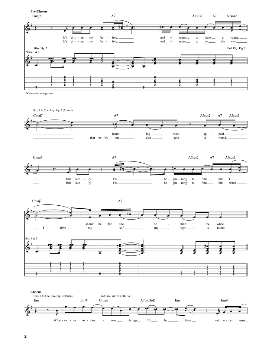 Drive Drive Acoustic Guitar scores gallery preview page 2