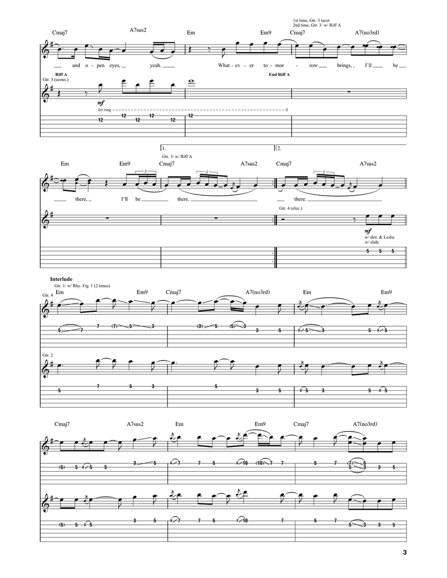 Drive Drive Acoustic Guitar scores gallery preview page 3