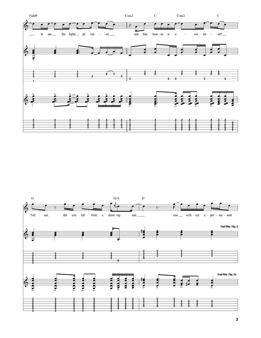 Drops Of Jupiter (Tell Me) Acoustic Guitar scores gallery preview page 3