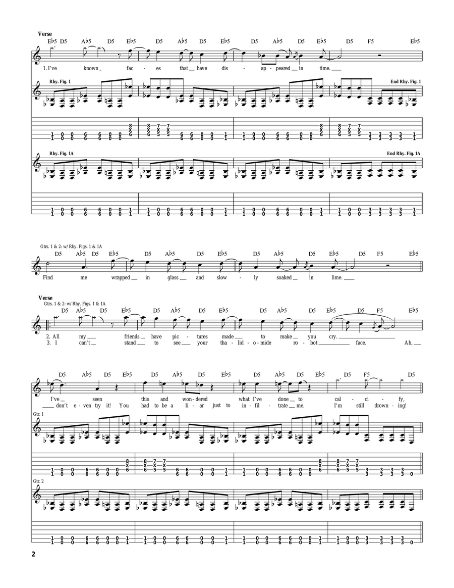 Left Behind Left Behind Acoustic Guitar scores gallery preview page 2