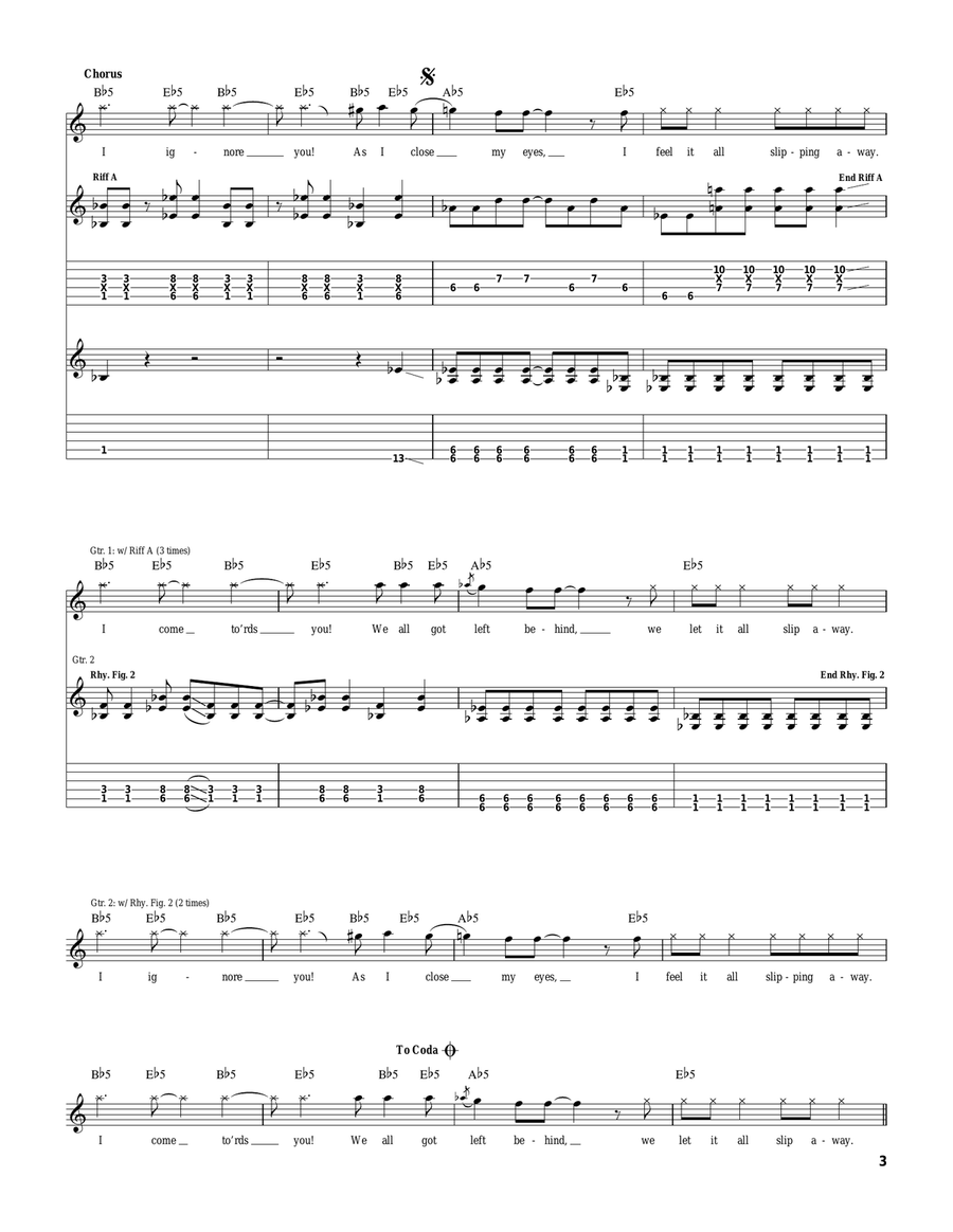 Left Behind Left Behind Acoustic Guitar scores gallery preview page 3