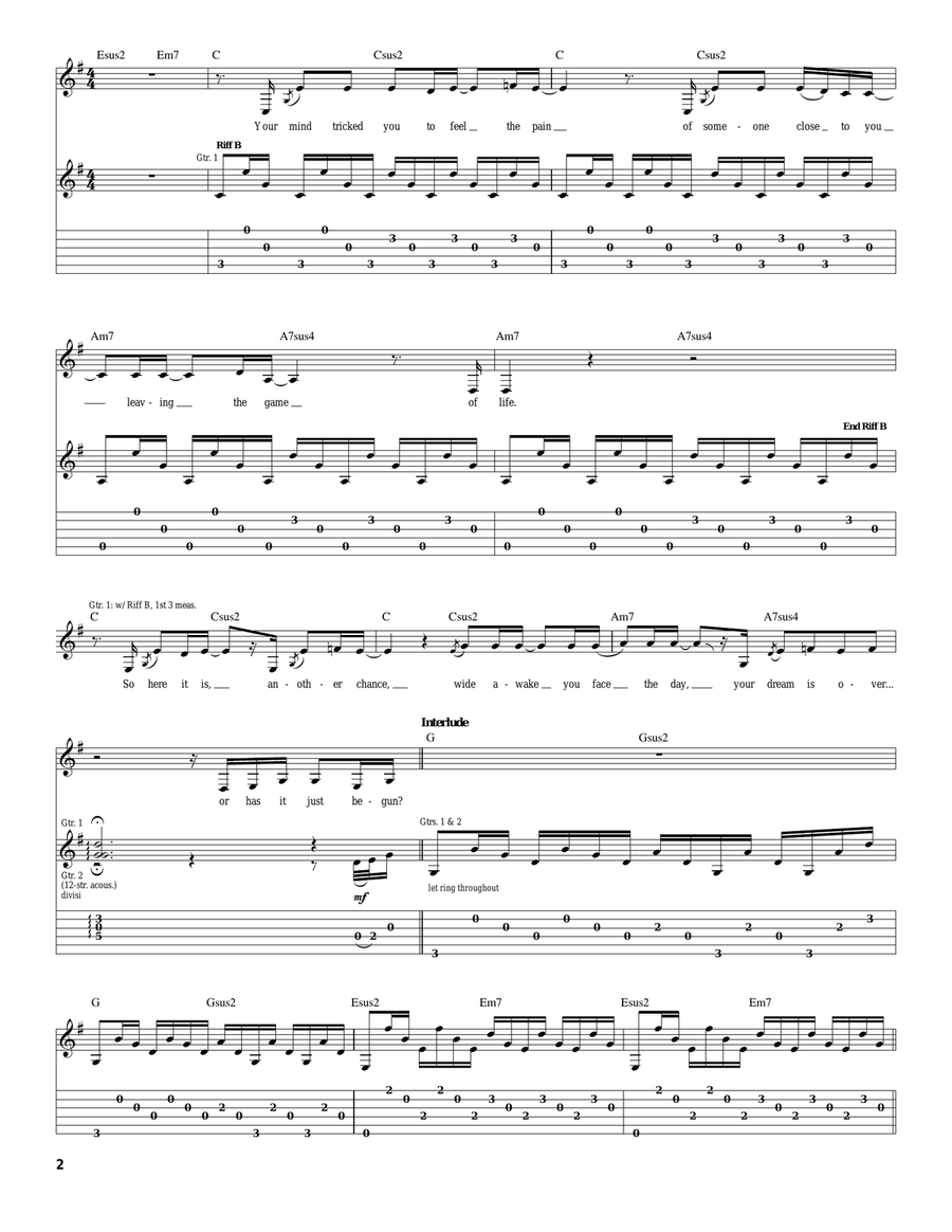 Silent Lucidity Silent Lucidity Acoustic Guitar scores gallery preview page 2