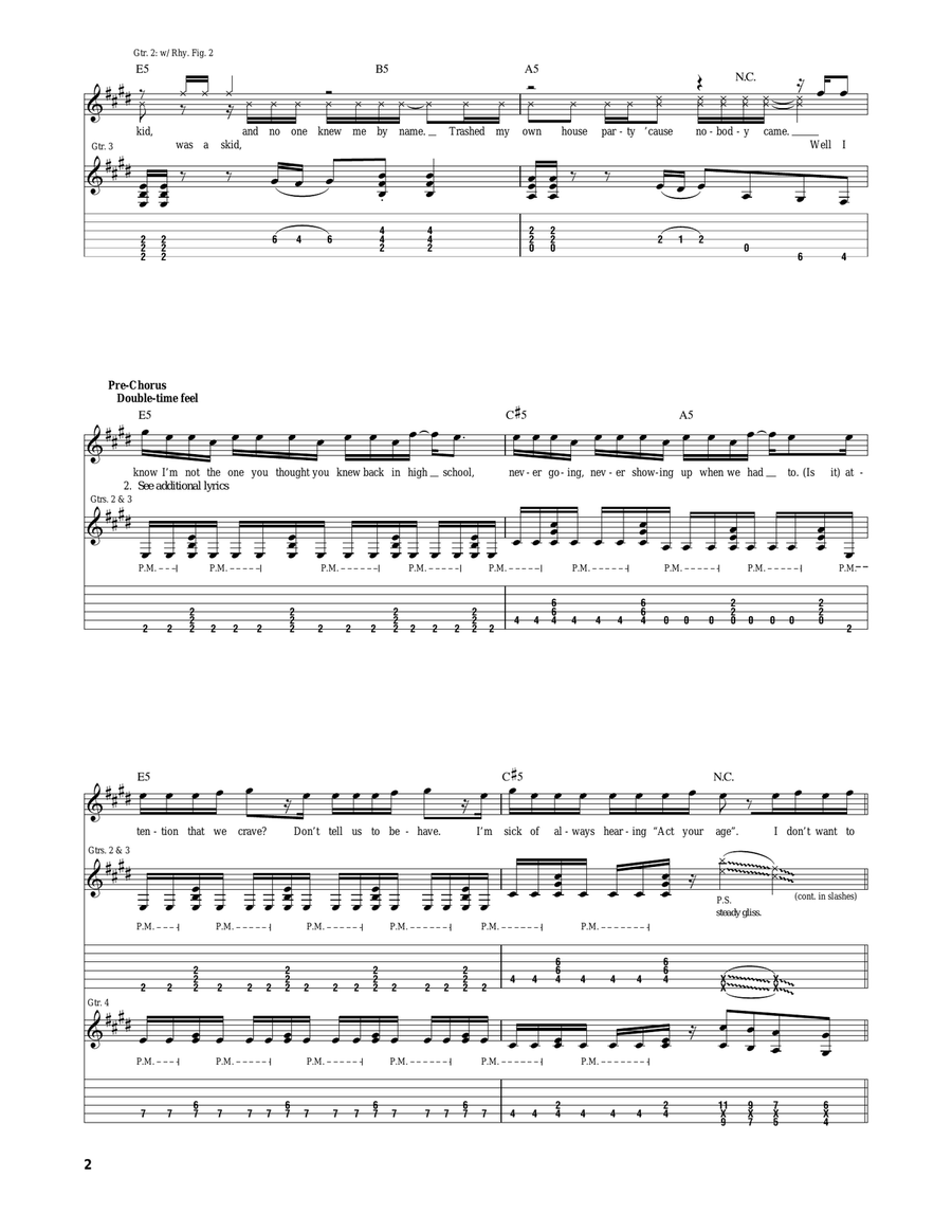 Fat Lip Fat Lip Acoustic Guitar scores gallery preview page 2