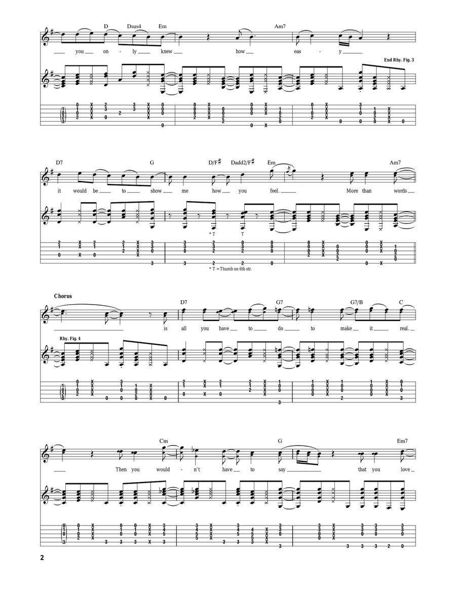 More Than Words More Than Words Acoustic Guitar scores gallery preview page 2