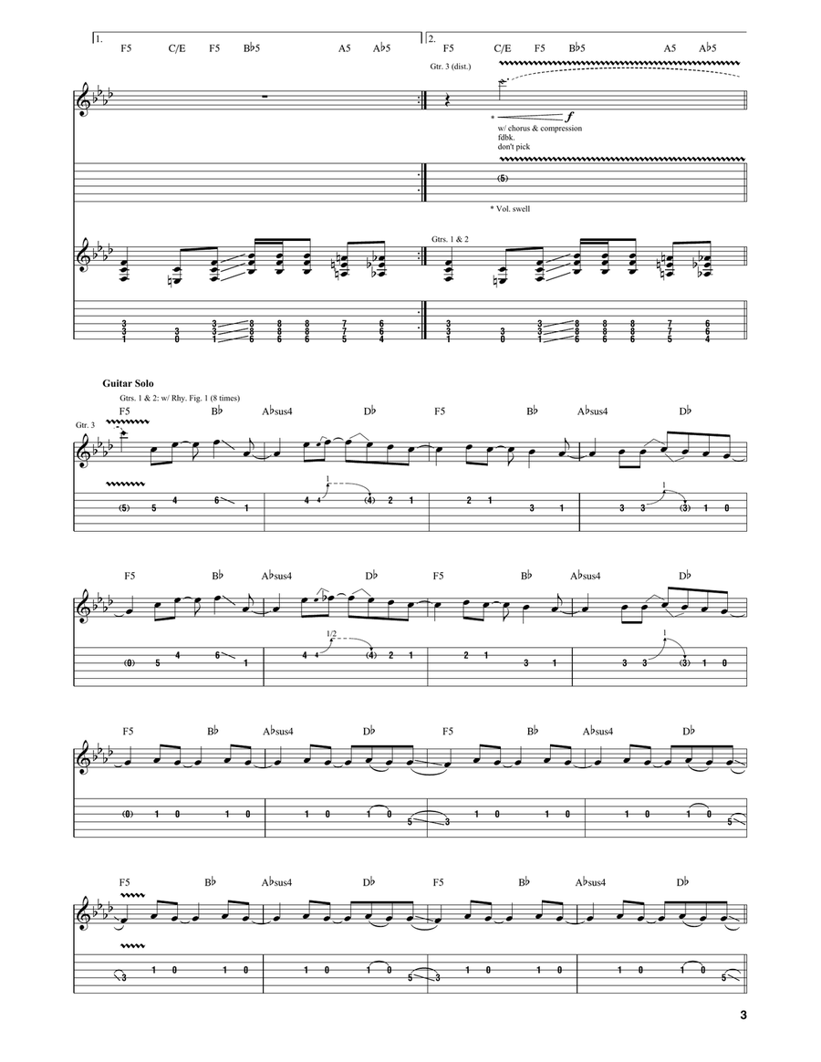 Smells Like Teen Spirit Smells Like Teen Spirit Acoustic Guitar scores gallery preview page 3