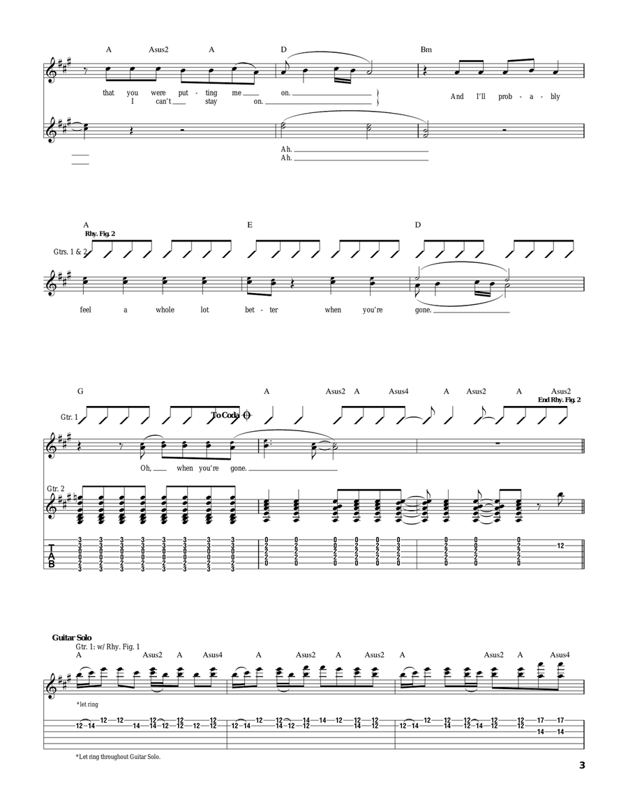 I'll Feel A Whole Lot Better Acoustic Guitar scores gallery preview page 3