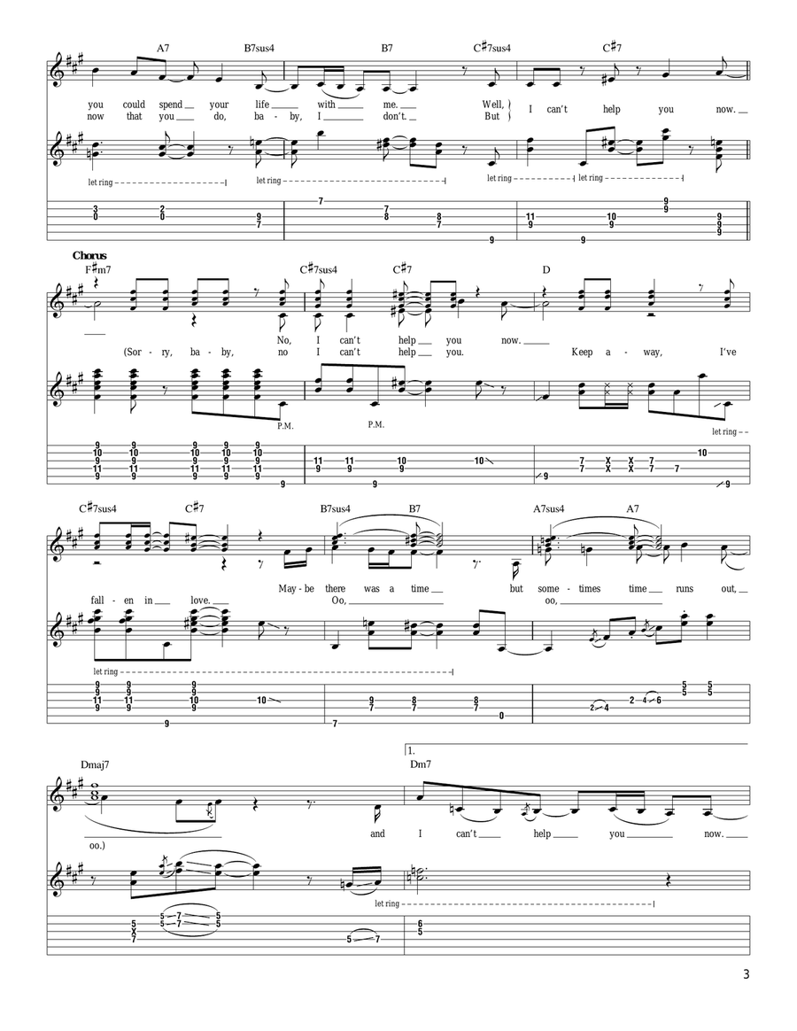 I Can't Help You Now I Can't Help You Now Acoustic Guitar scores gallery preview page 3