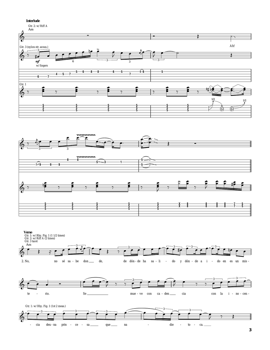 Hechicera Hechicera Acoustic Guitar scores gallery preview page 3