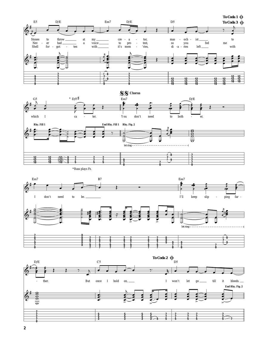 Bother Bother Electric Guitar scores gallery preview page 2