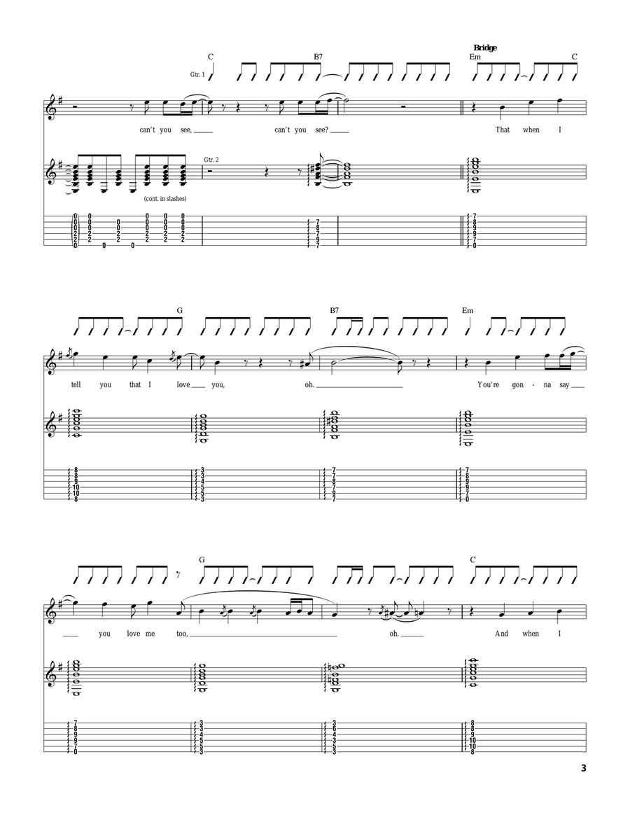 I Should Have Known Better Acoustic Guitar scores gallery preview page 3