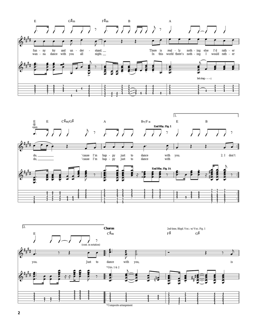 I'm Happy Just To Dance With You Acoustic Guitar scores gallery preview page 2