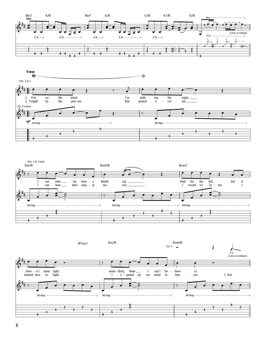 Shot In The Dark Shot In The Dark Electric Guitar scores gallery preview page 2