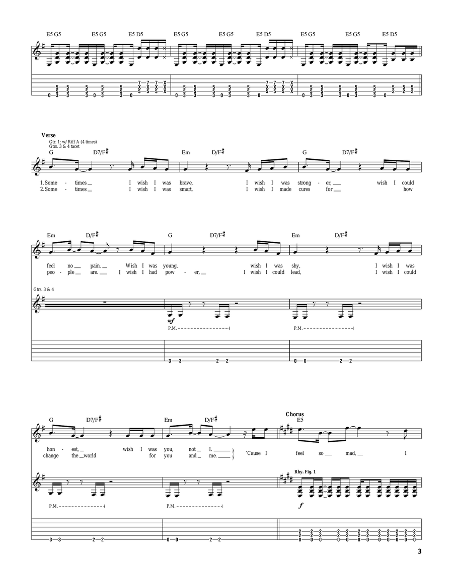 I Feel So I Feel So Guitar Tablature scores gallery preview page 3
