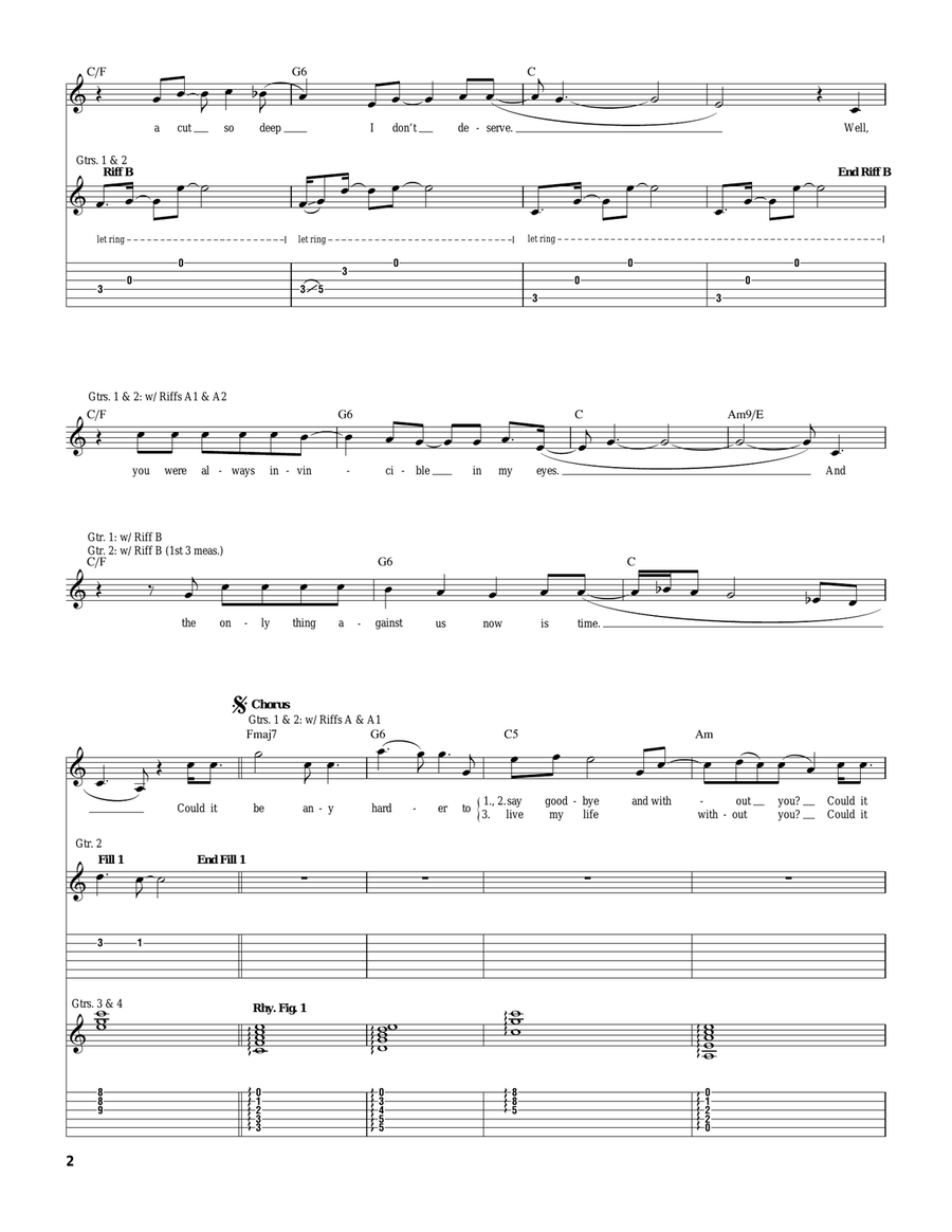 Could It Be Any Harder Could It Be Any Harder Acoustic Guitar scores gallery preview page 2