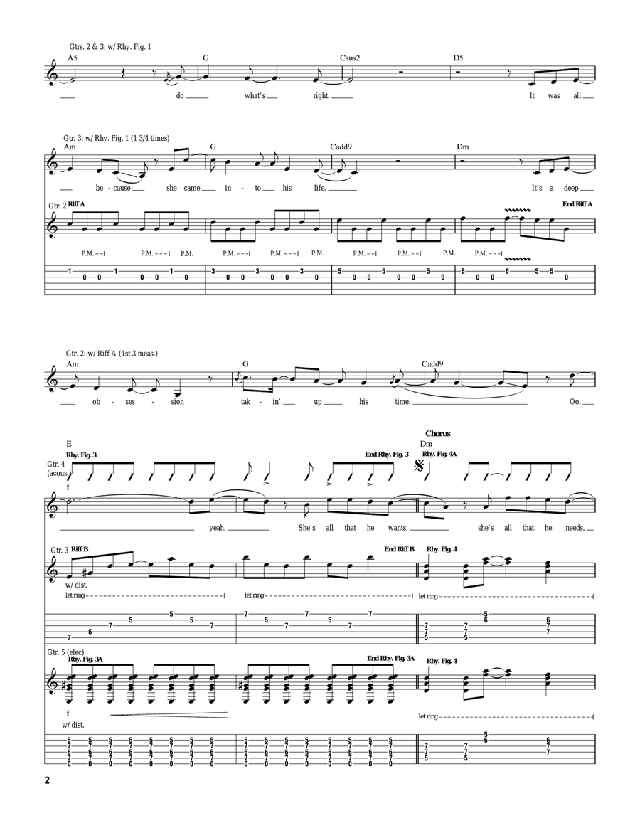 Things Don't Always Turn Out That Way Acoustic Guitar scores gallery preview page 2