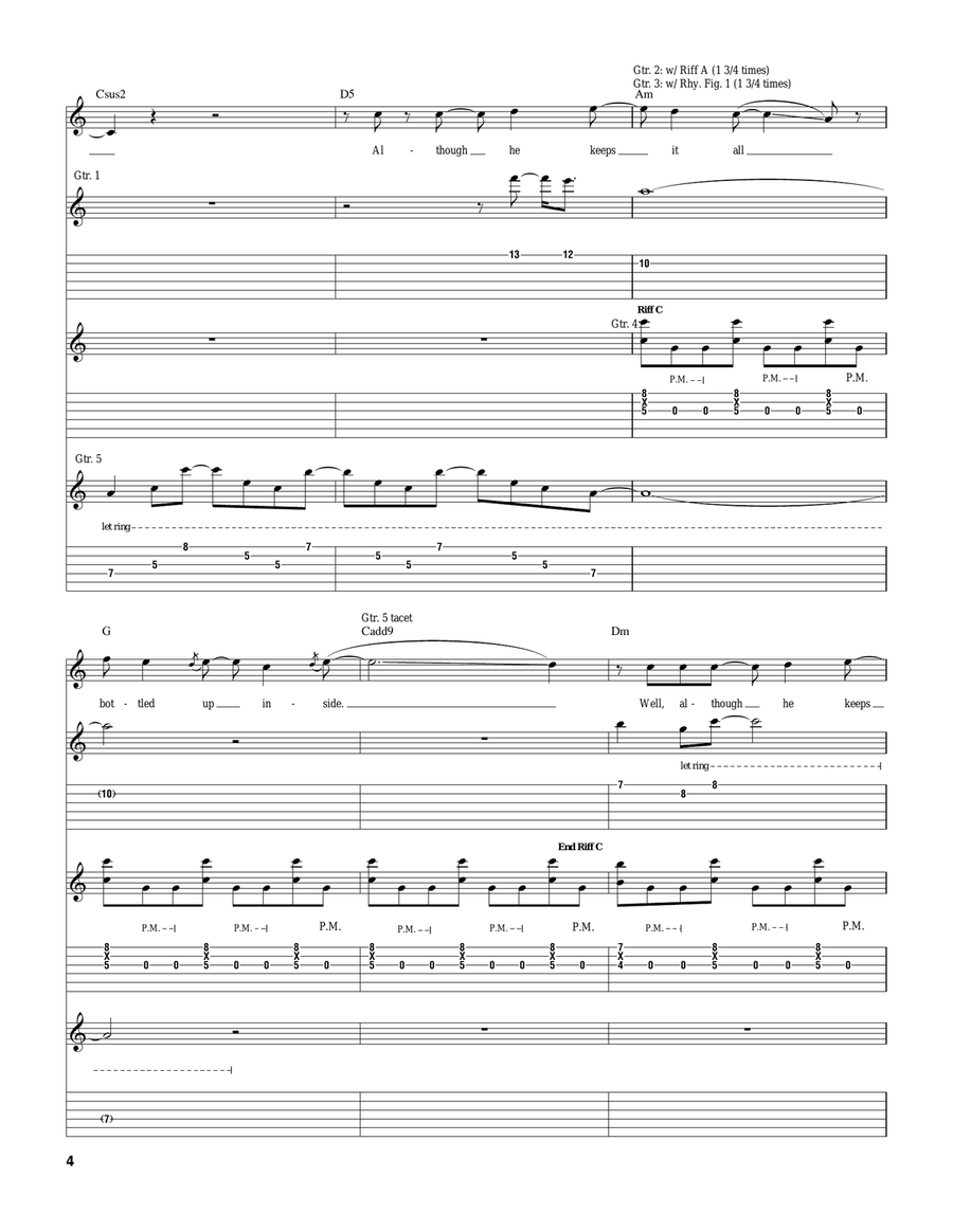 Things Don't Always Turn Out That Way Acoustic Guitar scores gallery preview page 4