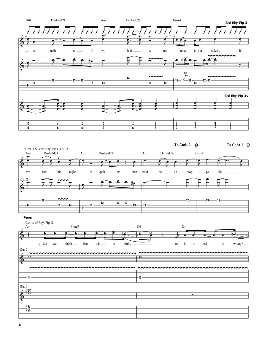 Unstoppable Unstoppable Acoustic Guitar scores gallery preview page 4