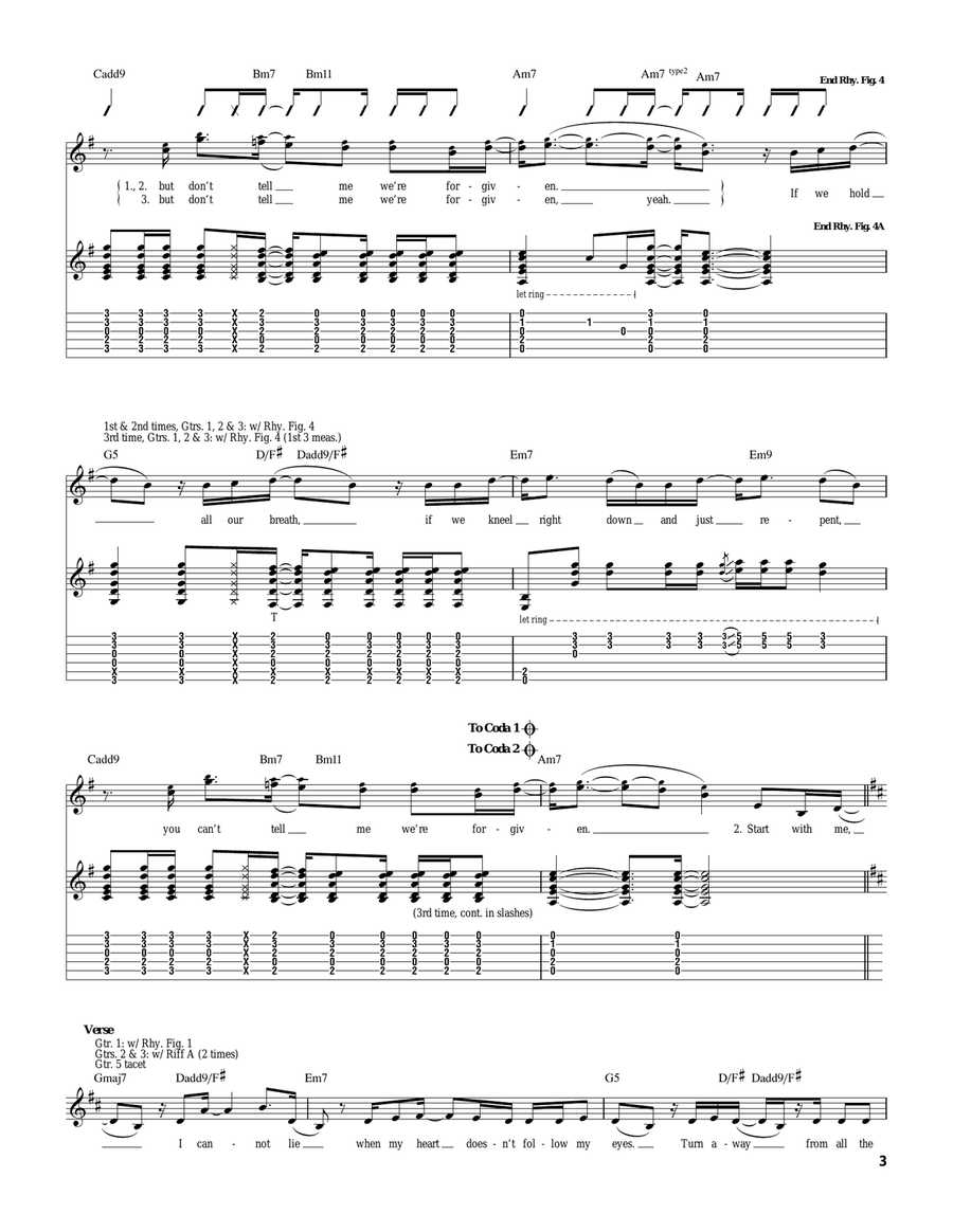 We're Forgiven We're Forgiven Acoustic Guitar scores gallery preview page 3