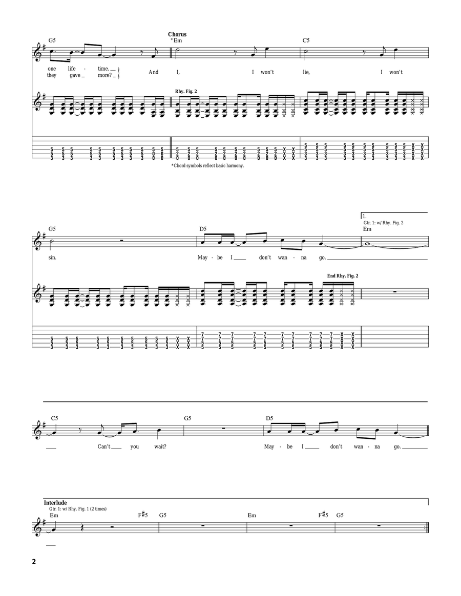 Letters To God Letters To God Guitar Tablature scores gallery preview page 2