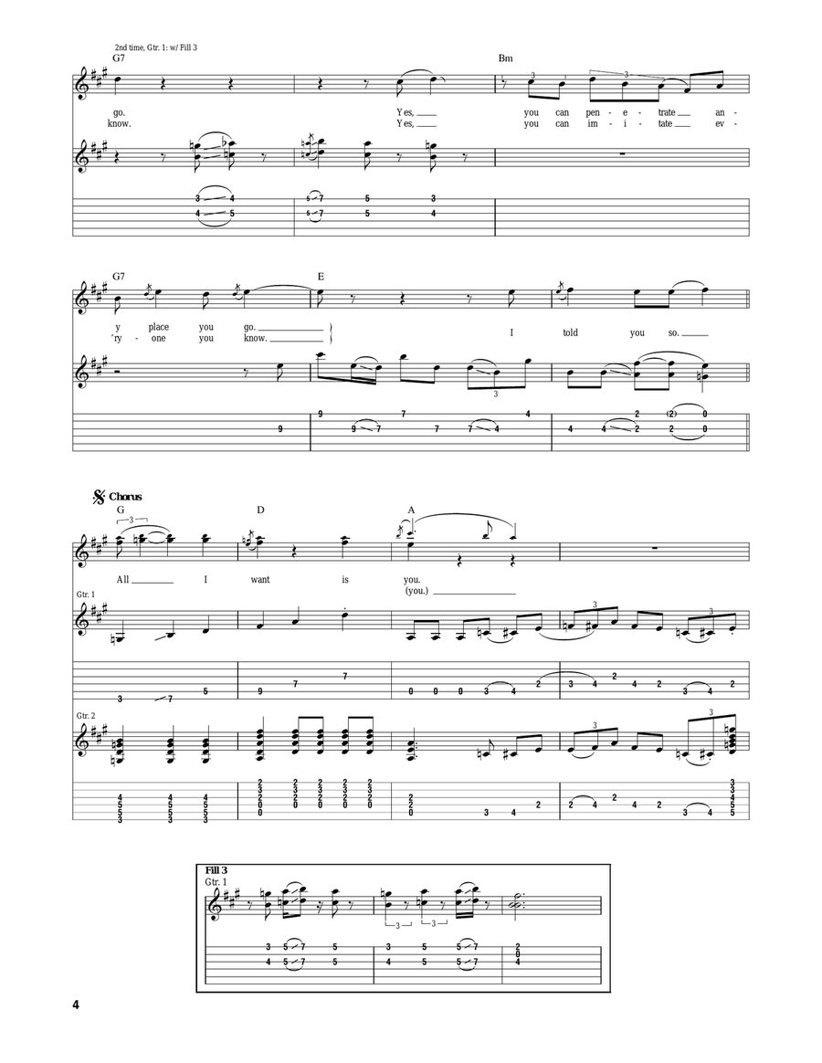 Dig A Pony Acoustic Guitar scores gallery preview page 4