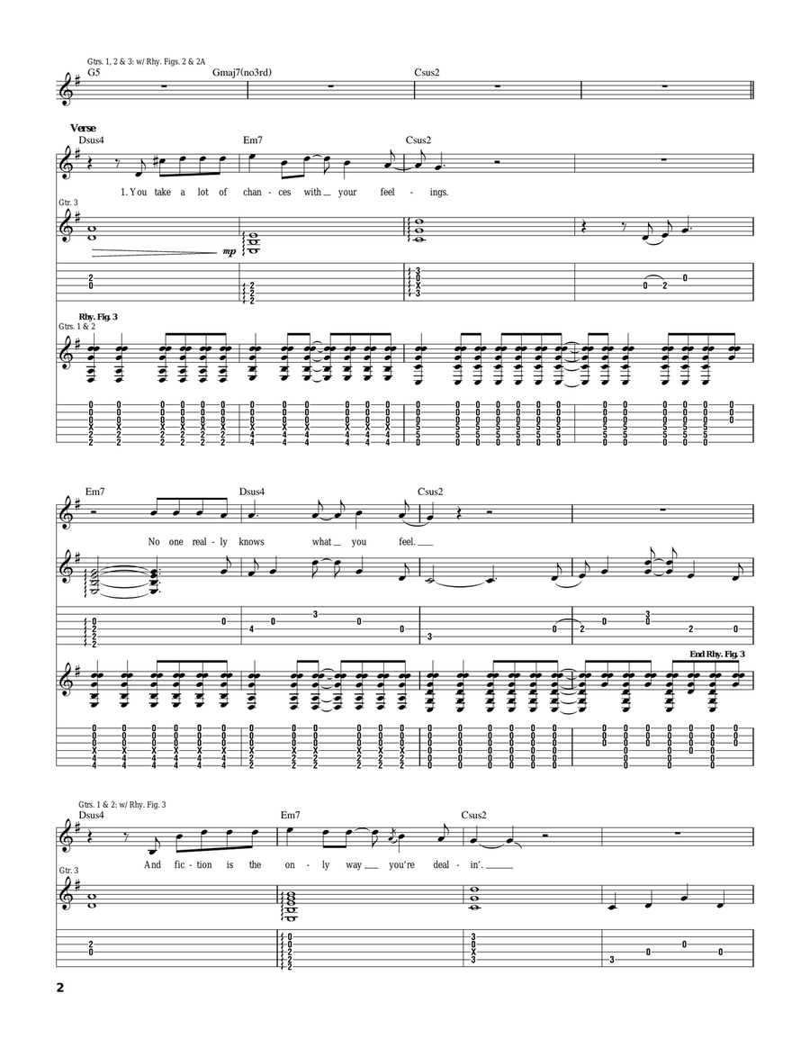 Think About Me Think About Me Acoustic Guitar scores gallery preview page 2
