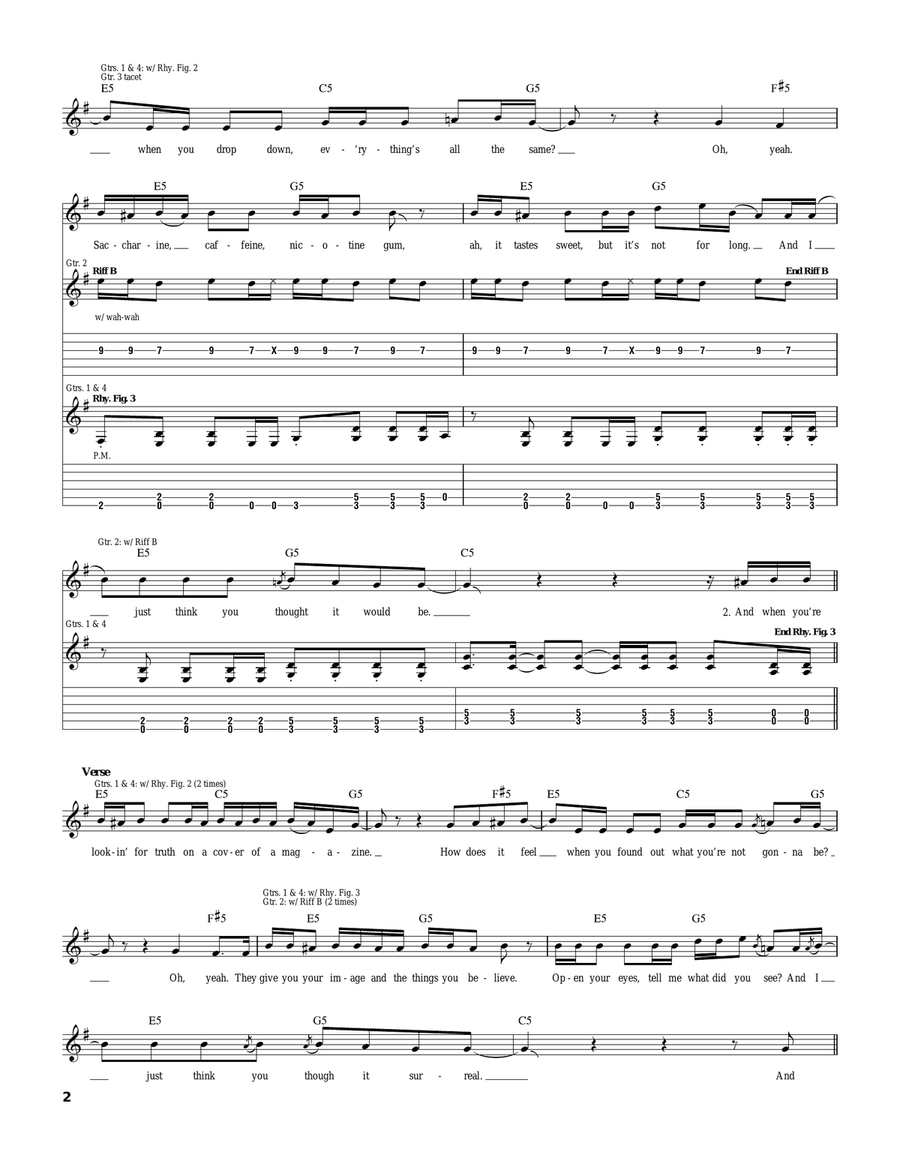 What A Scene What A Scene Acoustic Guitar scores gallery preview page 2
